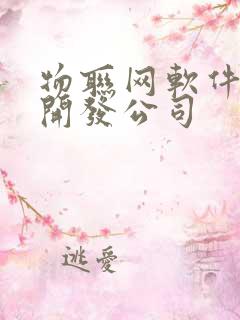 物联网软件平台开发公司