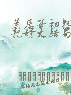 叶辰萧初然上门龙婿大结局