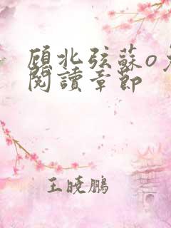 顾北弦苏o免费阅读章节