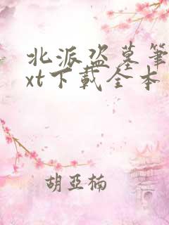 北派盗墓笔记txt下载全本免费