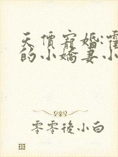 天价宠婚:霍总的小娇妻小说