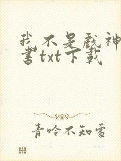 我不是戏神电子书txt下载