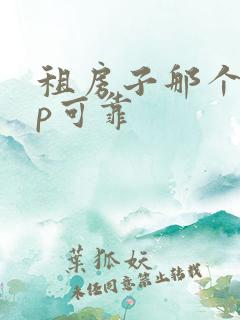 租房子那个app可靠