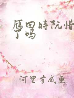 雁回时阮惜文死了吗