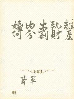 婚内出轨离婚如何分割财产