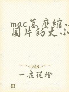 mac怎么缩小图片的大小kb