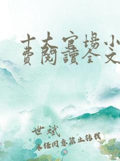 十大官场小说免费阅读全文