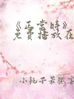 《正当时》全集免费播放在线观看