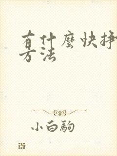 有什么快挣钱的方法