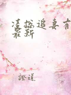 凌总追妻有点甜最新