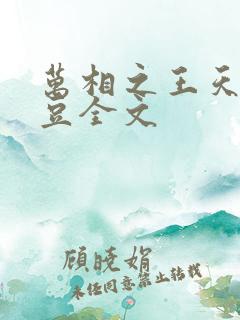 万相之王天蚕土豆全文