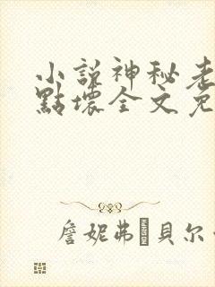 小说神秘老公有点坏全文免费阅读