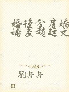 婚后分房娇夫别娇羞赵廷文