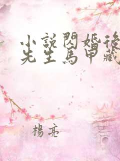 小说闪婚后,傅先生马甲藏不住了免费