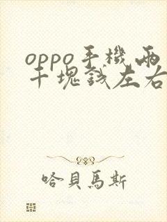 oppo手机两千块钱左右的哪款性价比高