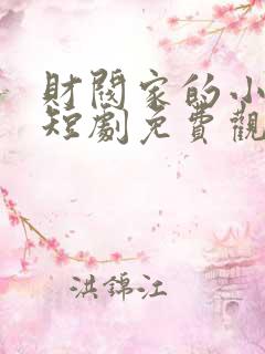 财阀家的小儿子短剧免费观看