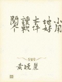 阅读本地小说哪个软件好用