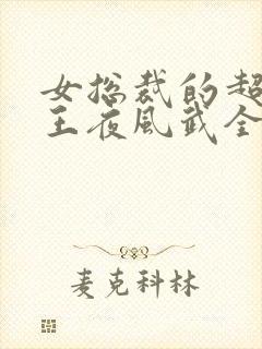 女总裁的超级兵王夜风武全集