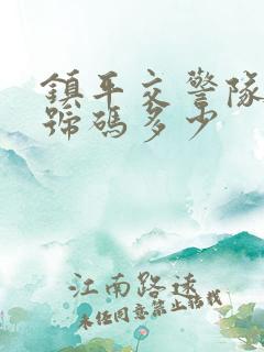 镇平交警队电话号码多少