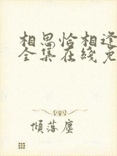 相思恰相逢短剧全集在线免费观看