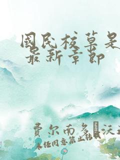 国民校草是女生 最新章节