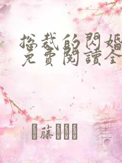 总裁的闪婚甜妻免费阅读全文