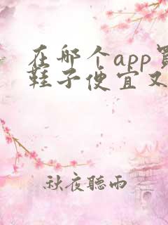 在哪个app买鞋子便宜又是正品