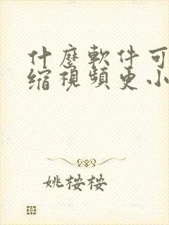 什么软件可以压缩视频更小更清晰