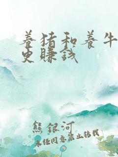 养猪和养牛哪个更赚钱