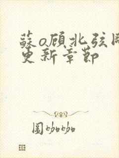 苏o顾北弦刚刚更新章节