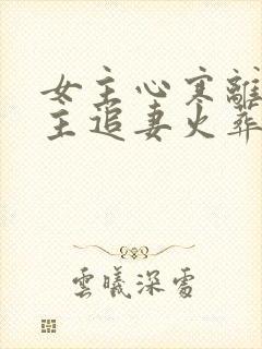 女主心寒离开男主追妻火葬场