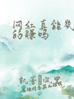 网红真能几个亿的赚吗