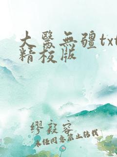 大医无疆txt精校版