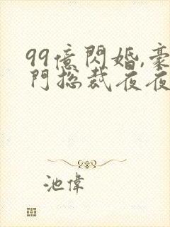 99亿闪婚,豪门总裁夜夜忙