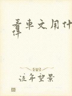 看车文用什么软件