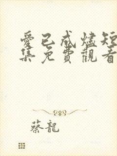 爱已成烬短剧全集免费观看