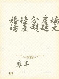 婚后分房娇夫别娇羞赵廷文