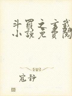 斗罗之玄武镇世小说免费阅读