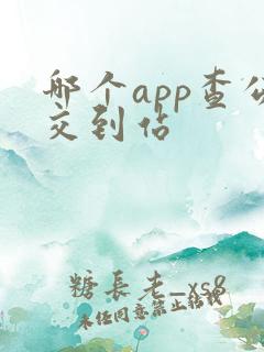 哪个app查公交到站