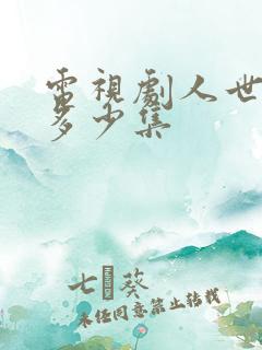 电视剧人世间有多少集