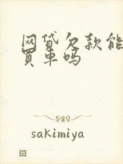 网贷欠款能贷款买车吗