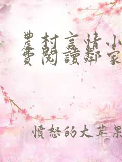 农村言情小说免费阅读邻家雪姨