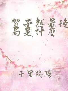 贺子然最后的结局是什么