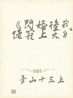 《闪婚后我被大佬宠上天》