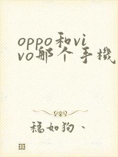 oppo和vivo那个手机拍照好