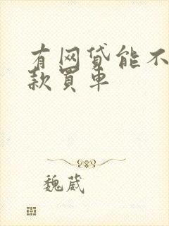 有网贷能不能贷款买车