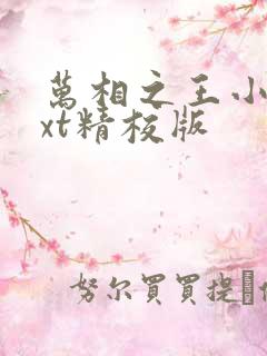 万相之王小说txt精校版