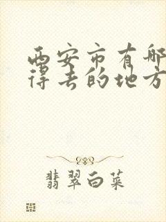 西安市有哪些值得去的地方