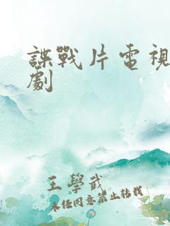 谍战片电视连续剧