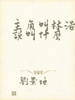 主角叫林浩的小说叫什么